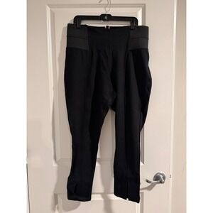 ELOQUII Black Wide Waistband Cropped Leg‎ Pants Size 18